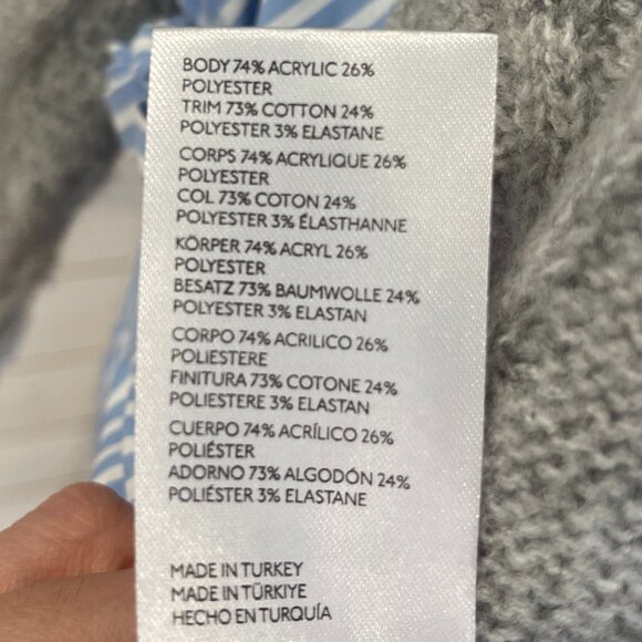 Anthropologie Cable Knit Tie Sweater NWOT Size Large - Picture 10 of 11